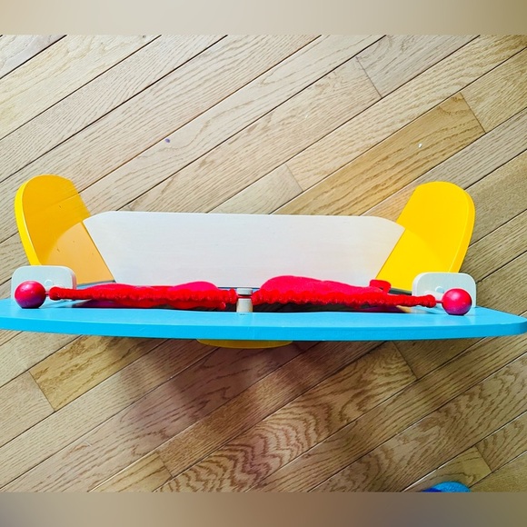 Story Time Wooden Puppet Theater w/ 3 Stick Puppets - Picture 4 of 4